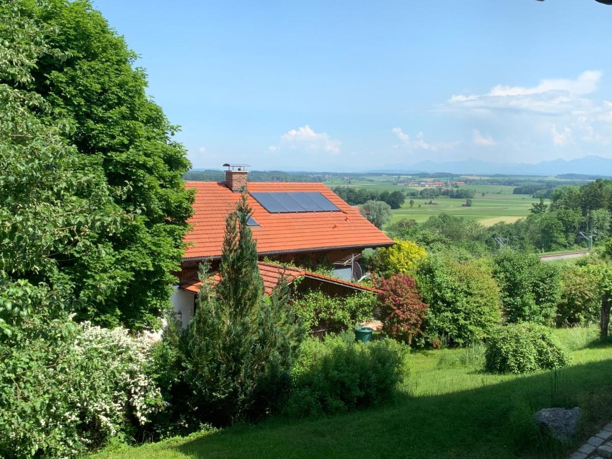 Alpenblick Nahe Muenchen Mit Outdoor Whirlpool - 21 Min Von Muenchen Mit Zug Assling Exteriér fotografie